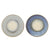 Zara Coaster-Set Of Four -Two Dark Bue-Two Light blue-Reactive Glaze Ceramic
