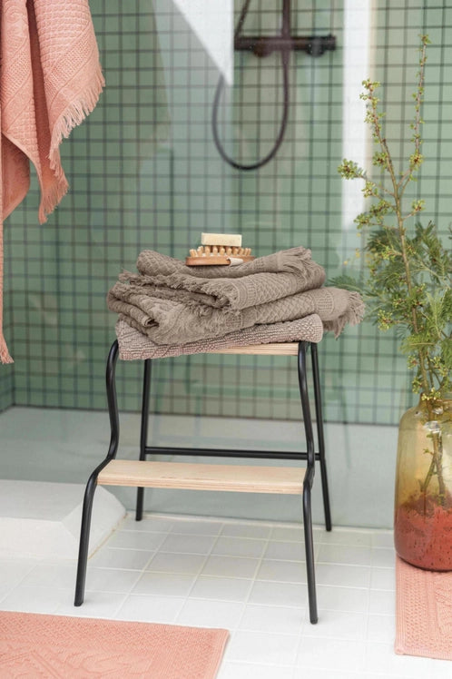 Zoe Guest Towel- Taupe