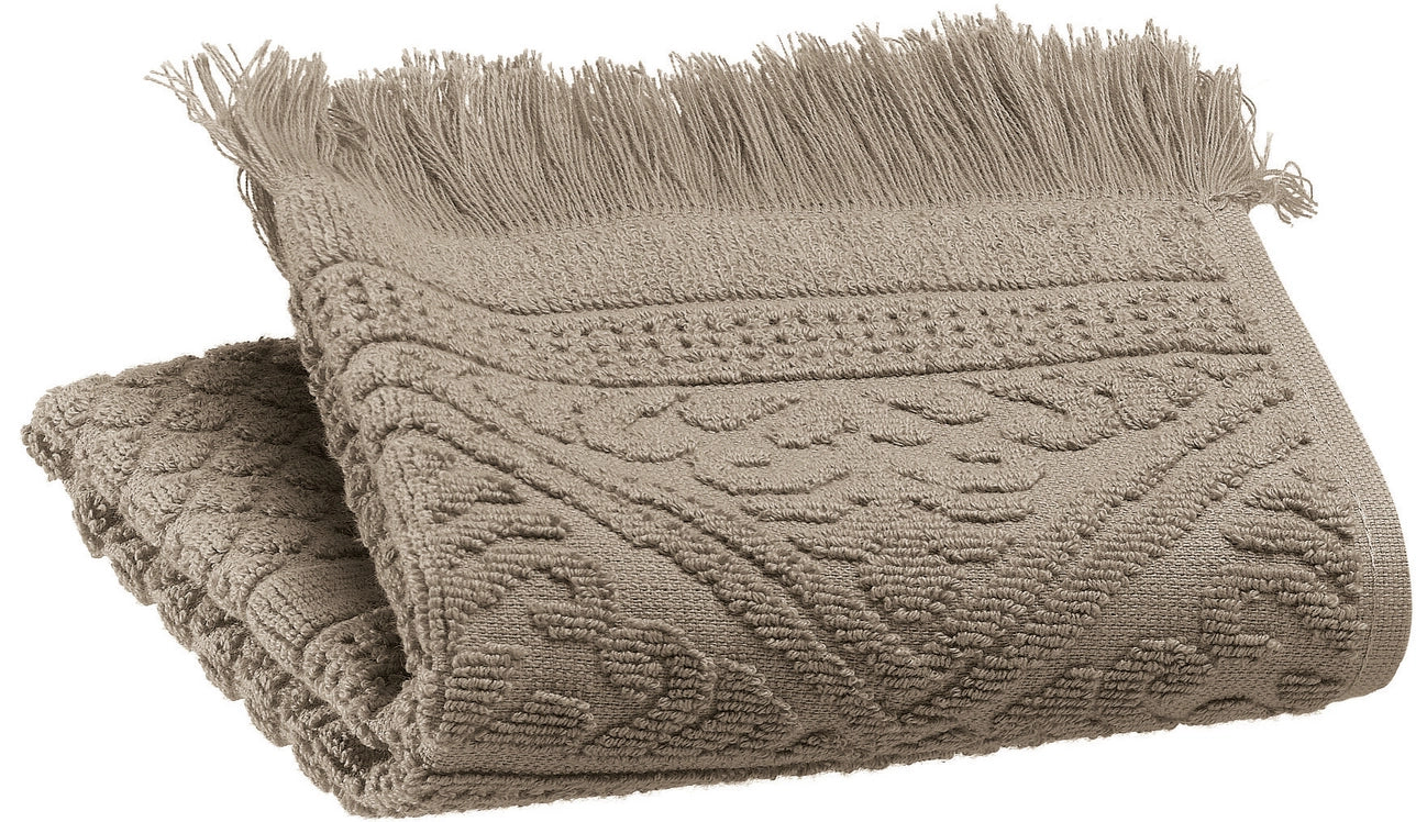 Zoe Guest Towel- Taupe
