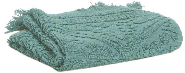 Zoe guest towel-textured-with fringe