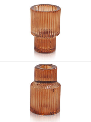 Jacob Little-Dulwich Hill-Ava Vintage Candle Holder-Amber