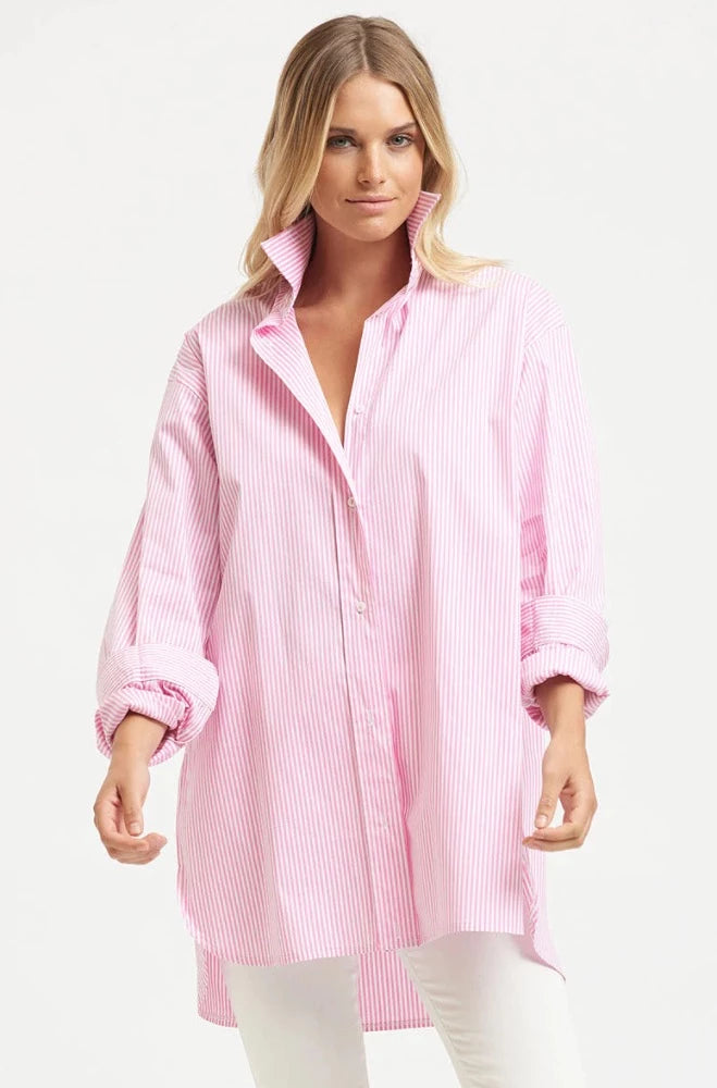 Pink sales boyfriend shirt