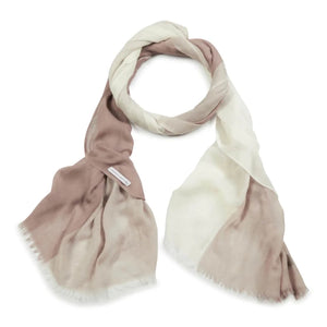 Jacob Little-Dulwich Hill-Blair Merino Wool Scarf- Cream -Beige-Very Soft