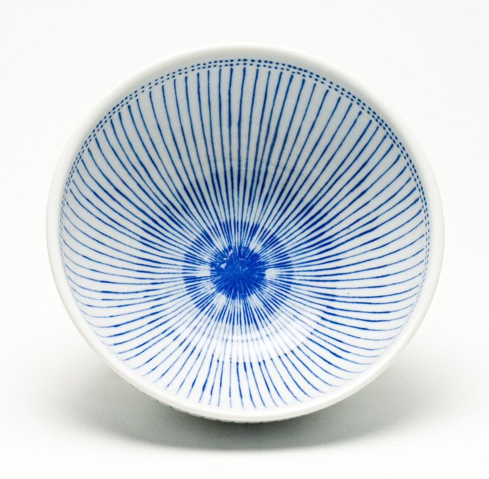 Jacob Little-Dulwich Hill-Blue and White Stripe Bowl-Japanese