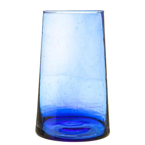 Jacob Little-Dulwich Hill-BeldiTapered  Hand Blown Tumbler-Cobalt Blue