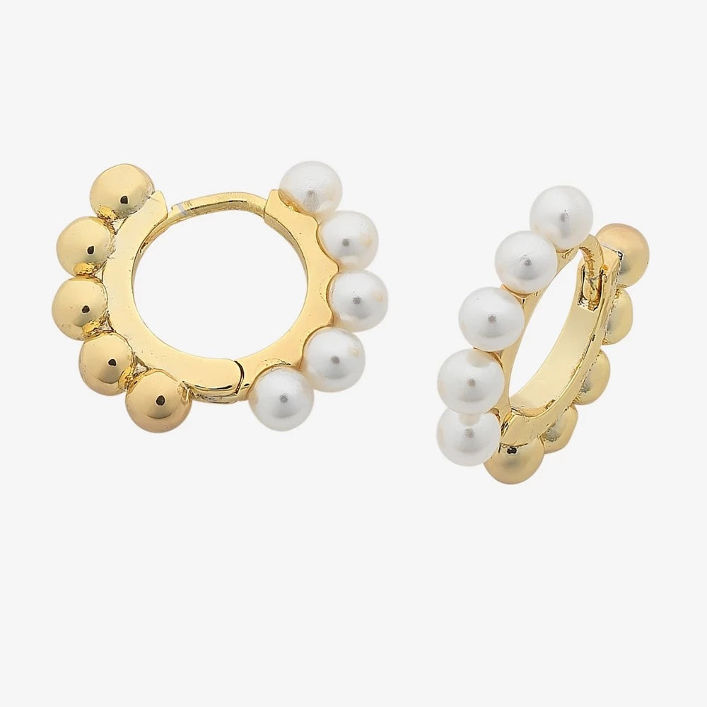 Jacob Little - Dulwich Hill - Liberte Eva Earring- Gold-Pearls-Reversible