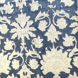 Jacob Little-Dulwich Hill-Alhambra Tablecloth-Hand Block Printed-Blue