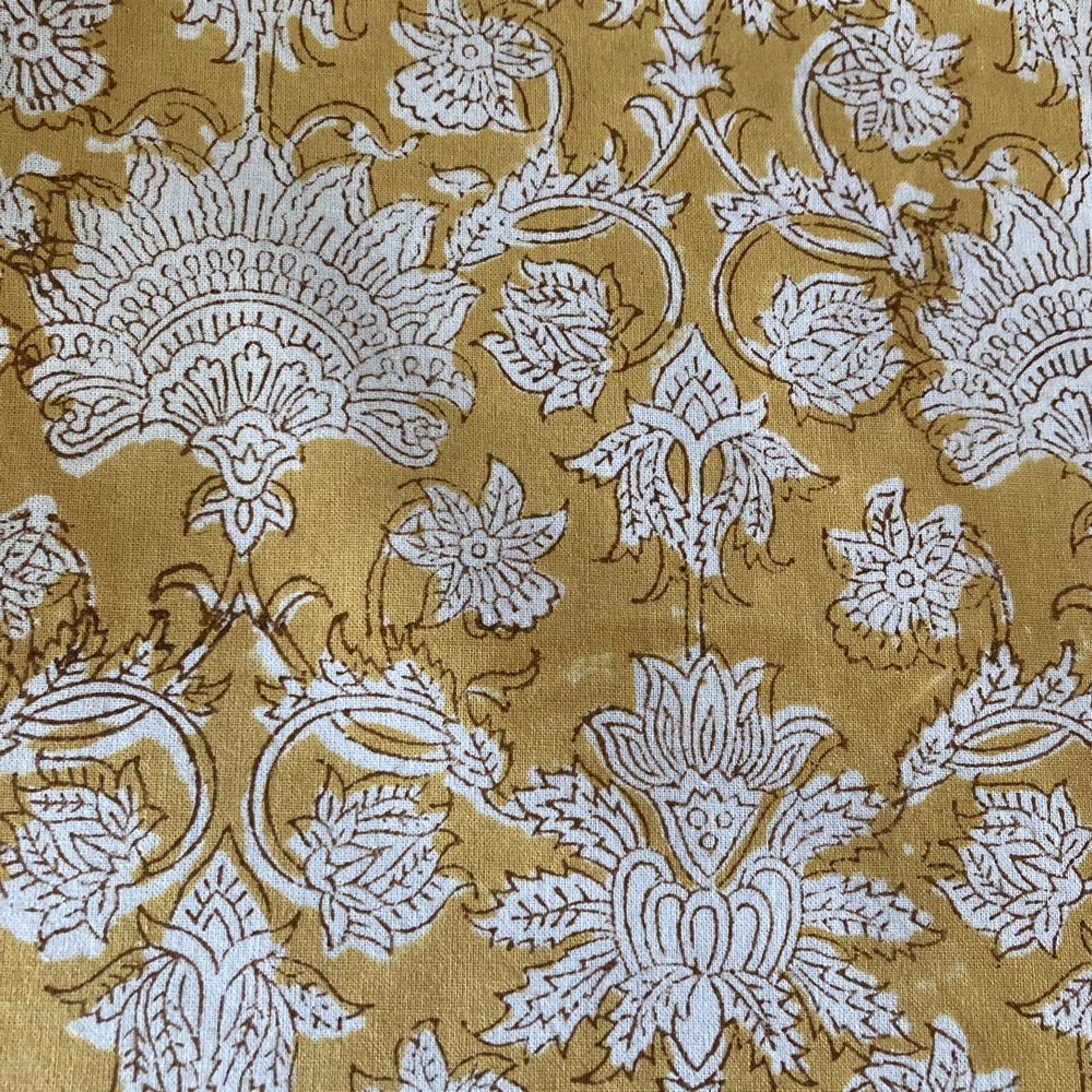 Jacob Little-Dulwich Hill-Alhambra Napkins-Hand Block Printed-Gold