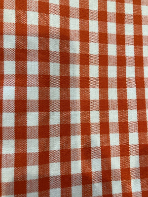 Jacob Little-Dulwich Hill-Gingham Tablecloths-Orange