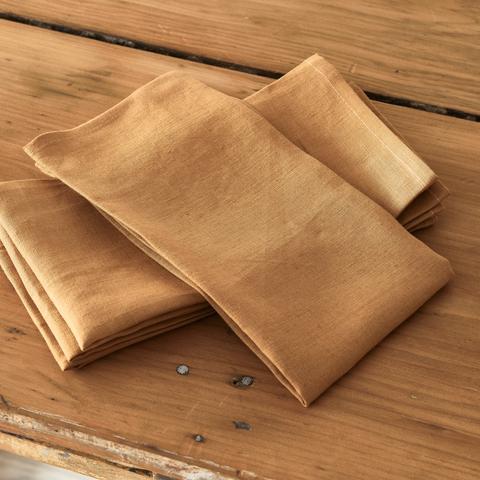 Jacob Little-Dulwich Hill-Mustard Linen Napkins