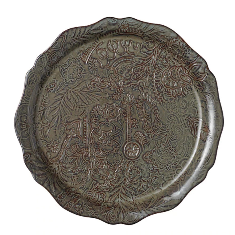 Jacob Little-Dulwich Hill- Sthal Serving Plate- Deep Brown