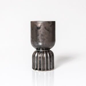 Jacob Little-Dulwich Hill-Ridged Vase-Graphite-Small