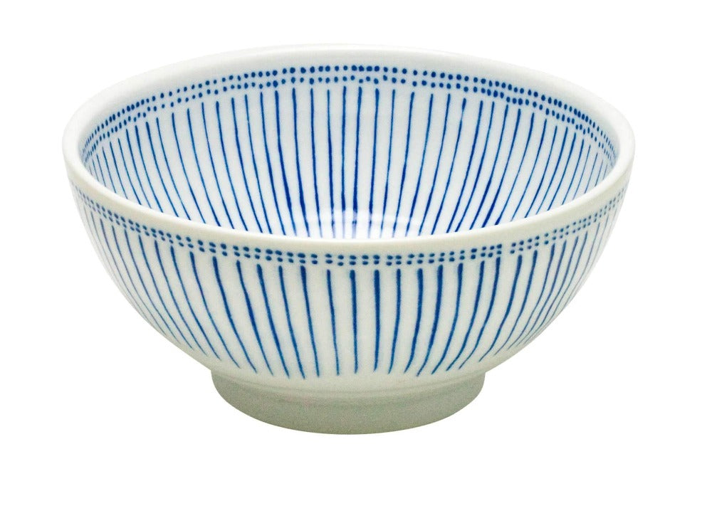 Jacob Little-Dulwich Hill-Blue and White Stripe Bowl-Japanese