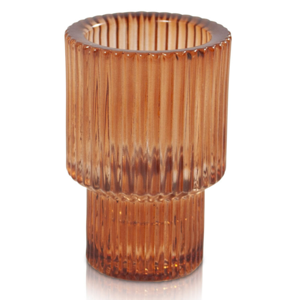 Jacob Little-Dulwich Hill-Ava Vintage Candle Holder-Amber
