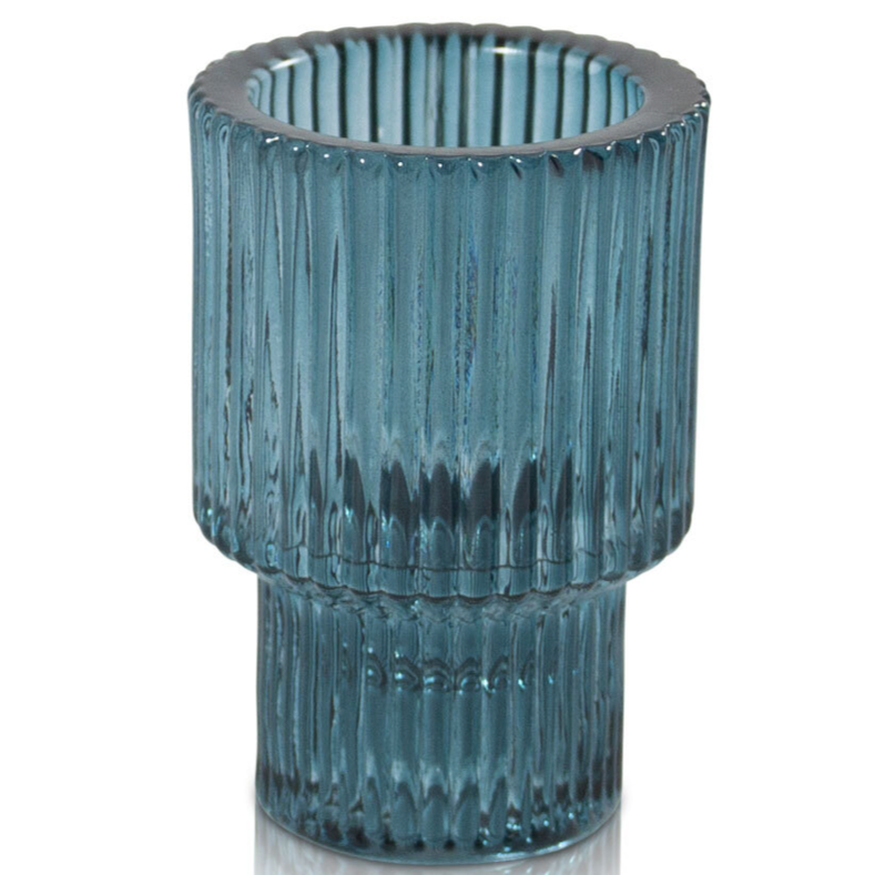 Jacob Little-Dulwich Hill-Ava Vintage Candle Holder-Blue