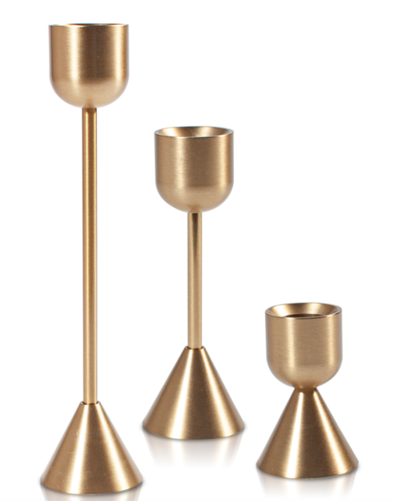 Jacob Little-Dulwich Hill-Gilda Candle Holder-Gold