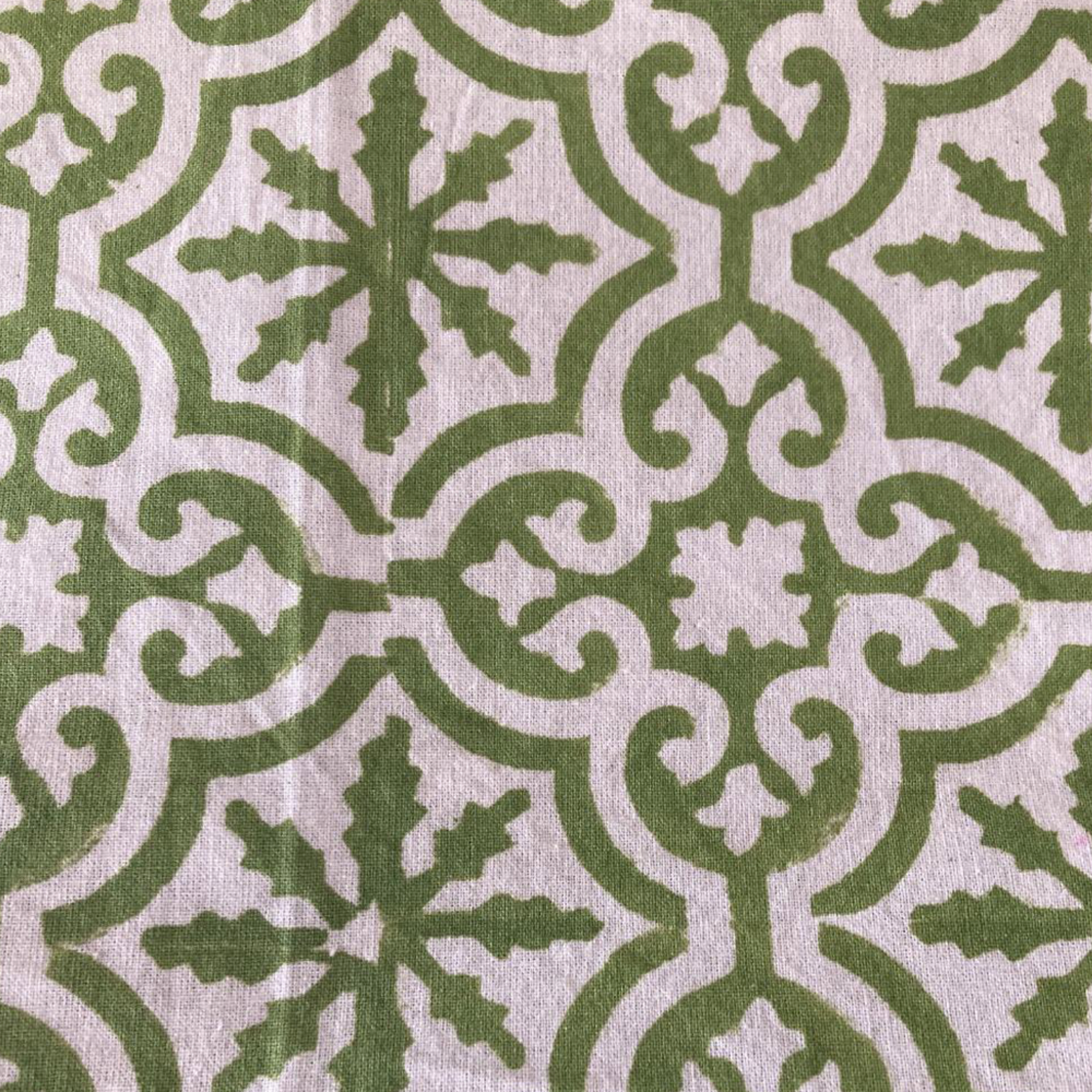 Jacob Little-Dulwich Hill-Cordoba Napkins-Hand Block Printed-Lime Green