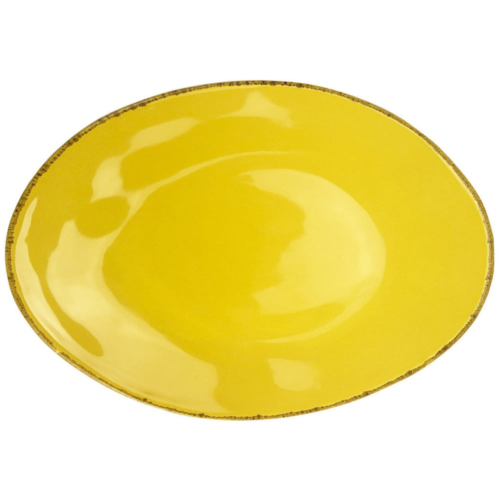 Jacob Little-Dulwich Hill- Materia Ceramic Oval Plate-Yellow