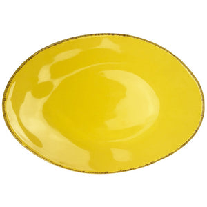 Jacob Little-Dulwich Hill- Materia Ceramic Oval Plate-Yellow