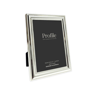 Jacob Little-Dulwich Hill-Beaded Photo Frame-Silver Plated