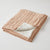 Jacob little Dulwich Hill-Aurora Cable Knit Baby Blanket-Blush and Cream-Cotton with Fleece Reverse