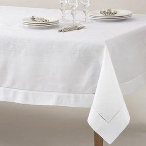 Jacob Little-Dulwich Hill-Hemstitch Pure Linen Tablecloth