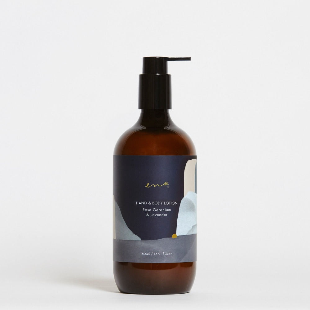 Jacob Little-Dulwich Hill-Ena Hand & Body Lotiont- Rose Geranium and Lavender-Natural Skincare