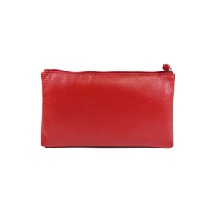 Jacob Little-Dulwich Hill-Leather Makeup Pouch-Red