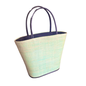 Jacob Little-Dulwich Hill-St Tropez Woven Basket- Mint Green