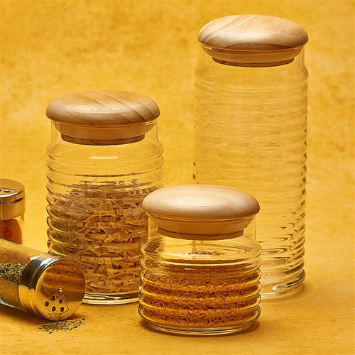 Jacob Little-Dulwich Hill-Timber & Glass Storage Jar